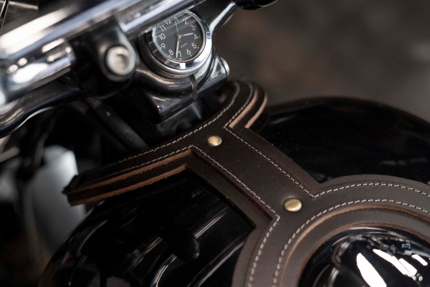 Brown tank strap for Royal Enfield Interceptor and Continentale GT 650