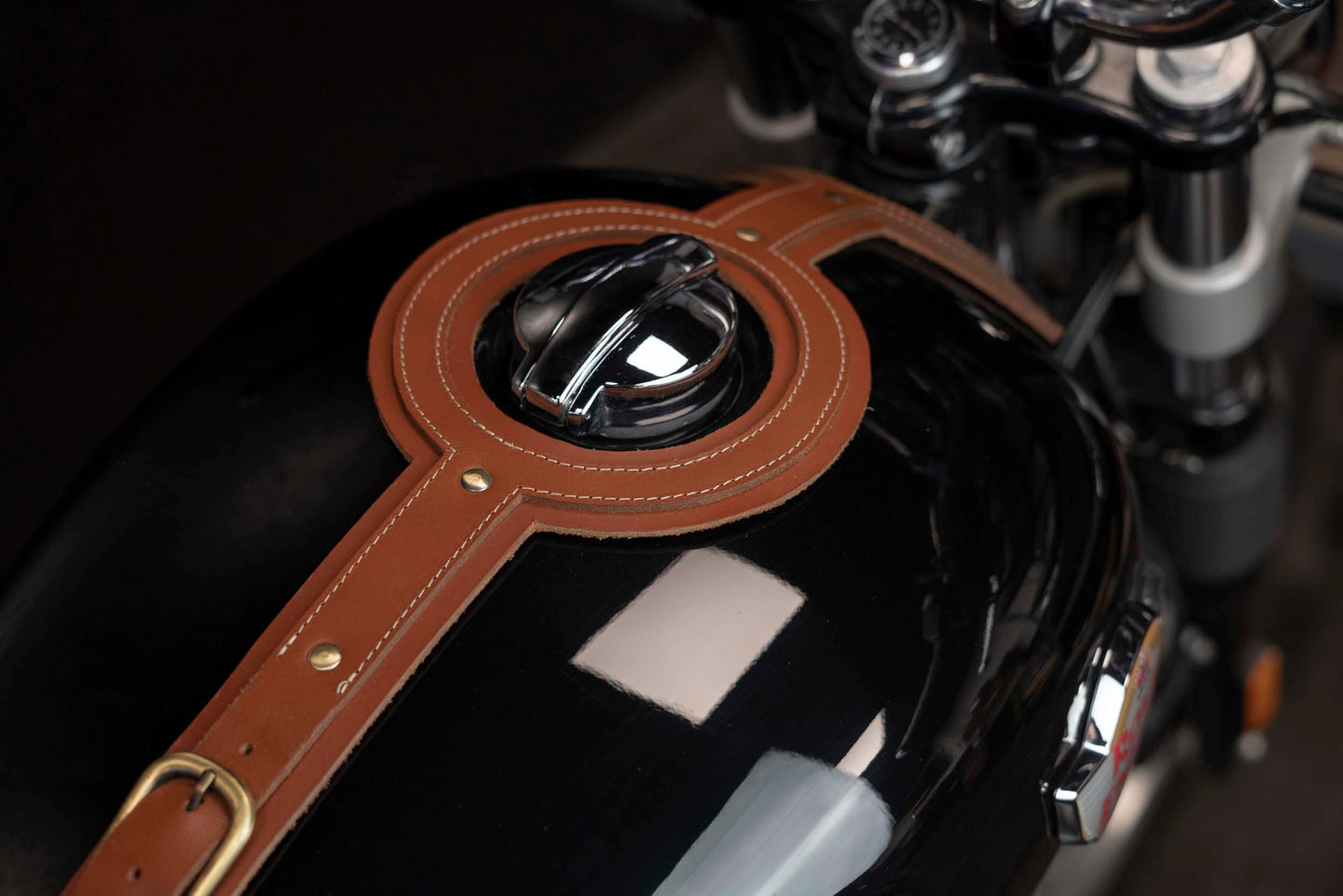 Camel tank strap for Royal Enfield Interceptor and Continentale GT 650